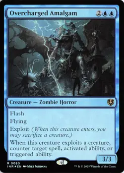 Overcharged Amalgam Foil 80 R Innistrad Remastered Near Mint - Image 1