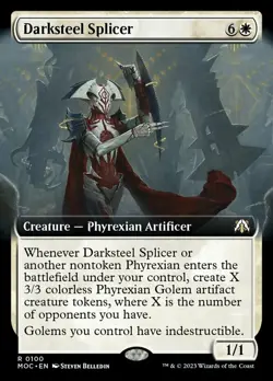Darksteel Splicer - Extended Art x1 NM Magic the Gathering 1x Commander March of - Image 1