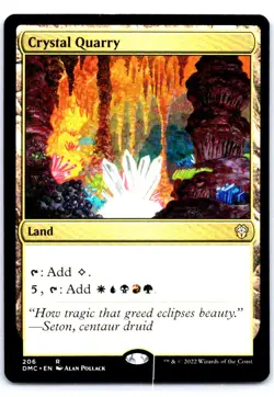 #206 Crystal Quarry MTG Commander: Dominaria United Rare - Image 1