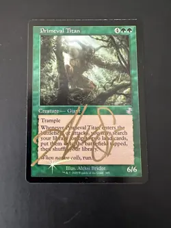 Primeval Titan, Time Spiral: Remastered (TSR) Proof Foil Mtg - Image 1