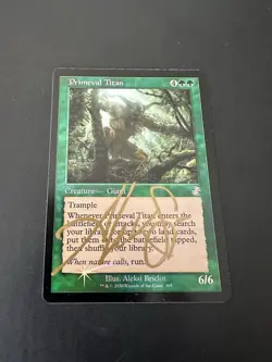 Primeval Titan, Time Spiral: Remastered (TSR) Proof Foil Mtg - Image 2