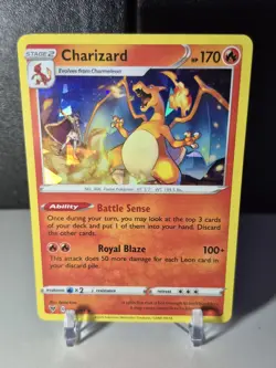 Pokemon TCG Charizard Vivid Voltage 025/185 Holo Exclusive Cracked Ice Holo - Image 1