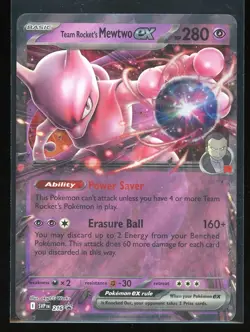 Team Rocket's Mewtwo ex 2025 Pokemon Destined Rivals #216 Black Star Promo Holo - Image 1