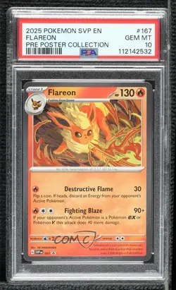 Flareon Holo Pokemon Scarlet & Violet Black Star Promo PSA 10 GEM MT - Image 1