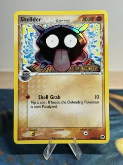Shellder Delta Species 63/101 Stamped Ex Dragon Frontiers Reverse Holo Pokemon - Image 1