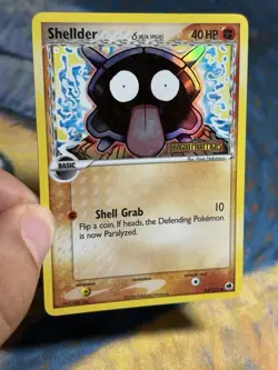Shellder Delta Species 63/101 Stamped Ex Dragon Frontiers Reverse Holo Pokemon - Image 3