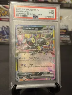 2025 Pokemon Umbreon ex Surprise Box Exclusive PSA 9 Mint - Image 3