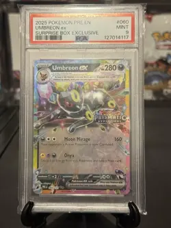 2025 Pokemon Umbreon ex Surprise Box Exclusive PSA 9 Mint - Image 4