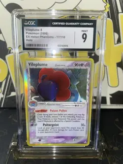 2006 Pokemon EX Holon Phantoms Vileplume DS Holo R - CGC 9 - Image 1