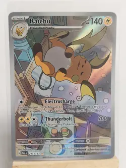 Pokemon TCG Illustration Rare Raichu #211/193 Paldea Evolved - Image 1