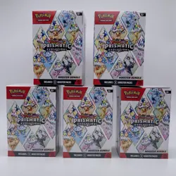 Pokemon TCG Prismatic Evolutions Booster Bundle Factory Sealed Lot Of 5 Boxes - Image 1