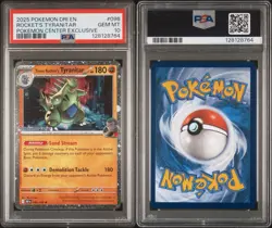 Team Rocket's Tyranitar (Pokemon Center Exclusive) 096/182 PSA 10 - Image 3