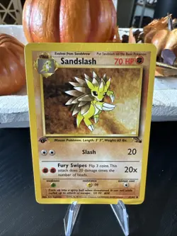 1999 Pokemon Fossil - SANDSLASH - 41/62 - 1st Edition Uncommon - LP/Excellent. - Image 1