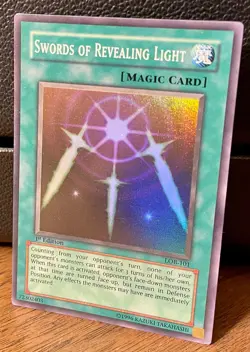 Yu-Gi-Oh! Swords Of Revealing Light LOB-101 Super Rare OG Unlimited Near Mint - Image 3