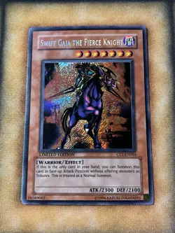 YUGIOH • SWIFT GAIA THE FIERCE KNIGHT • SECRET RARE • CT1-EN004 • LIMITED • NM - Image 1