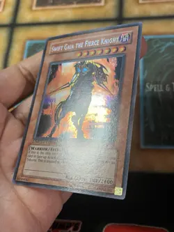 YUGIOH • SWIFT GAIA THE FIERCE KNIGHT • SECRET RARE • CT1-EN004 • LIMITED • NM - Image 3