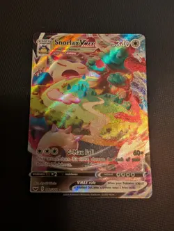 Pokemon TCG Snorlax VMAX Holo Ultra Rare Card 142/202 Sword & Shield - Image 1