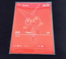 Pokemon TCG White Flare Victini Monochromatic Red Card 172/086 Mint Condition - Image 1
