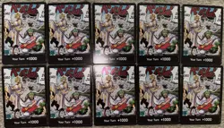 One Piece Card Game Wings Of The Captain 10 X Foil Don Cards English - Image 1