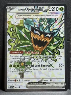 Ogerpon EX 166 Sv: Scarlet & Violet Promo Cards Holo Teal Mask NM IR - Image 1