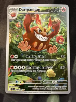 Darmanitan 098/086 Illustration Rare Black Bolt Pokemon Card Fire Type - Image 1