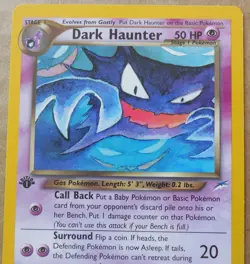 Dark Haunter 36/105 1st Edition Uncommon Non-Holo Neo Destiny Pokemon Card LP - Image 2