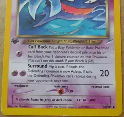 Dark Haunter 36/105 1st Edition Uncommon Non-Holo Neo Destiny Pokemon Card LP - Image 3
