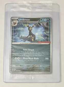 Pokemon Umbreon - 130/197 - Obsidian Flames Gamestop Stamped Sealed Promo Card - Image 1