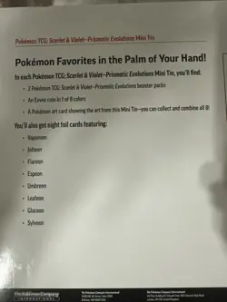 Pokemon Trading Card Game 8-Pack Tin Set with Collectible Cards - Image 2