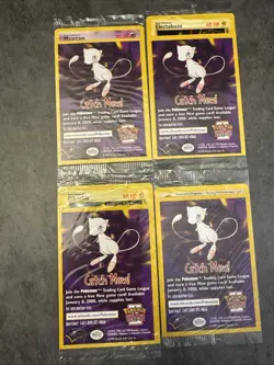 4 Sealed Black Star Promo WB Movie Cards 2-5 Pikachu, Dragonite Mewtwo - Image 1