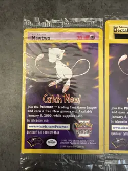 4 Sealed Black Star Promo WB Movie Cards 2-5 Pikachu, Dragonite Mewtwo - Image 2