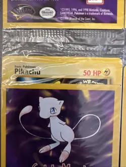 4 Sealed Black Star Promo WB Movie Cards 2-5 Pikachu, Dragonite Mewtwo - Image 4