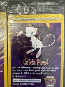 4 Sealed Black Star Promo WB Movie Cards 2-5 Pikachu, Dragonite Mewtwo - Image 5