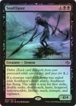 Soulflayer - Foil - Prerelease Promo Light Play, English Magic the Gathering MTG - Image 1