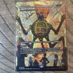 Master Weaver, Web Protector Magic The Gathering Spider-Man Borderless Mythic 32 - Image 1
