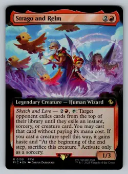 Strago and Relm (Surge Foil) R Commander: FINAL FANTASY 59 NM - Image 1