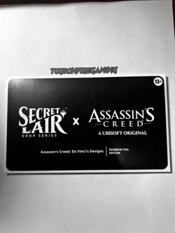 Assassin's Creed Raindbow Foil Secret Lair Da Vinci's Designs In Hand - Image 1