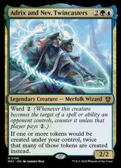 1x Adrix and Nev, Twincasters NM-Mint, English Commander: Murders at Karlov Mano - Image 1