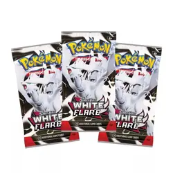 Pokemon TCG Scarlet Violet White Flare 3Pk Blister Tech Sticker Collection (10) - Image 4
