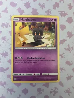 Pokemon TCG Marshadow 103/236 Sun and Moon: Cosmic Eclipse Non Holo Rare NM A - Image 1