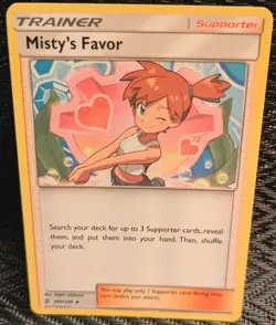 2019 Pokemon TCG SM Unified Minds Misty's Favor Trainer 202/236 Non-Holo LP - Image 1