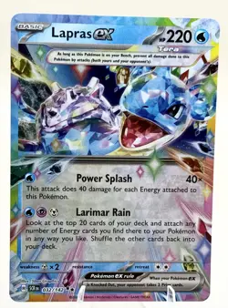 Pokemon Lapras EX 32/142 SV Stellar Crown Double Rare NM - Image 1
