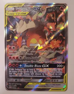 Reshiram and Charizard GX Tag Team SM201 Pokemon TCG - Image 1