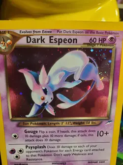 Pokemon TCG Vintage 2002 Neo Destiny Holo Rare Espeon 4/105 NM/M POSSIBLE 9 PLUS - Image 4
