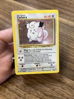 Clefairy Base Set Holo Unlimited Rare 5/102 - Played - WotC Vintage Pokemon TCG - Image 3