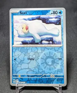 Seel Common Reverse Holo Water Scarlet & Violet 151 Pokemon TCG Card 086/165 - Image 1