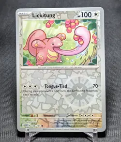 Lickitung Common Reverse Holo 2023 Scarlet & Violet 151 Pokemon TCG Card 108/165 - Image 1