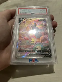 Pokemon TCG Espeon v Evolving Skies Alternate Full Art Holo Card 180/203 PSA 10 - Image 2