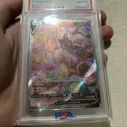 Pokemon TCG Espeon v Evolving Skies Alternate Full Art Holo Card 180/203 PSA 10 - Image 4