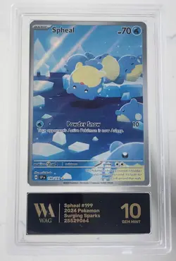 GEM MINT 10 Spheal 199/191 - WAG Graded Illustration Rare Pokemon Card Tcg Slab - Image 1